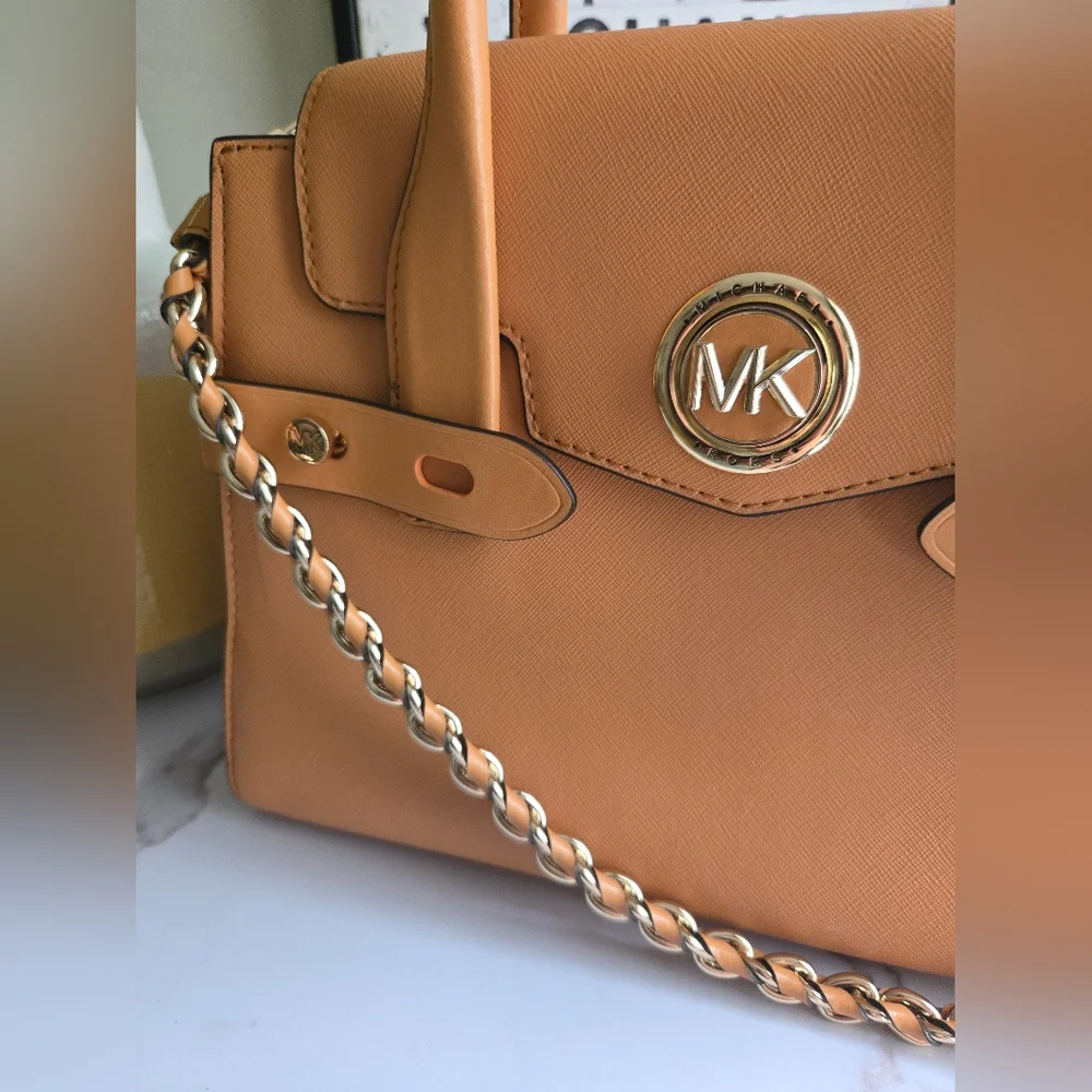 Michael Kors 3Way Leather Satchel Bag EUC